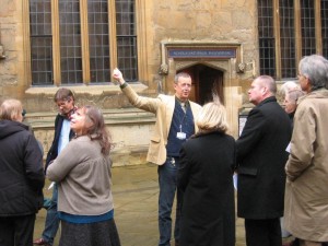Dana Josephson with Workshop delegates at the Bodleian Library