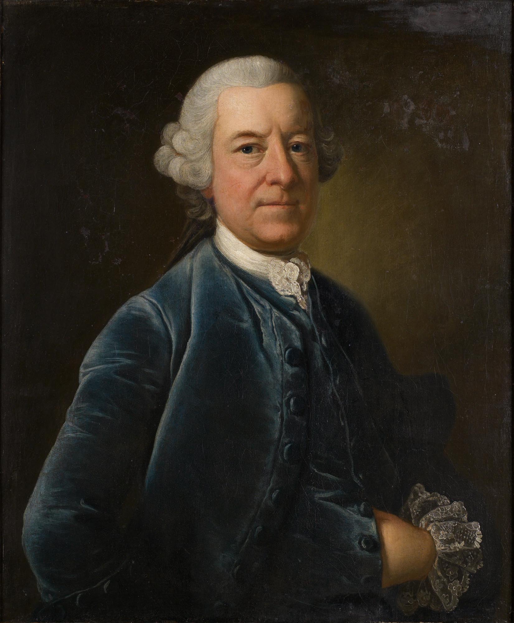 Unknown gentleman, 18th century, oil on canvas 74.5 x 62 cm. Presented by Claude Dickason Rotch, September 1953. © Government Art Collection (2299)