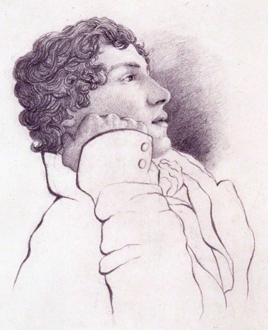 John Keats, poet, by Charles Armitage Brown, 1819 (detail) © National Portrait Gallery, London
