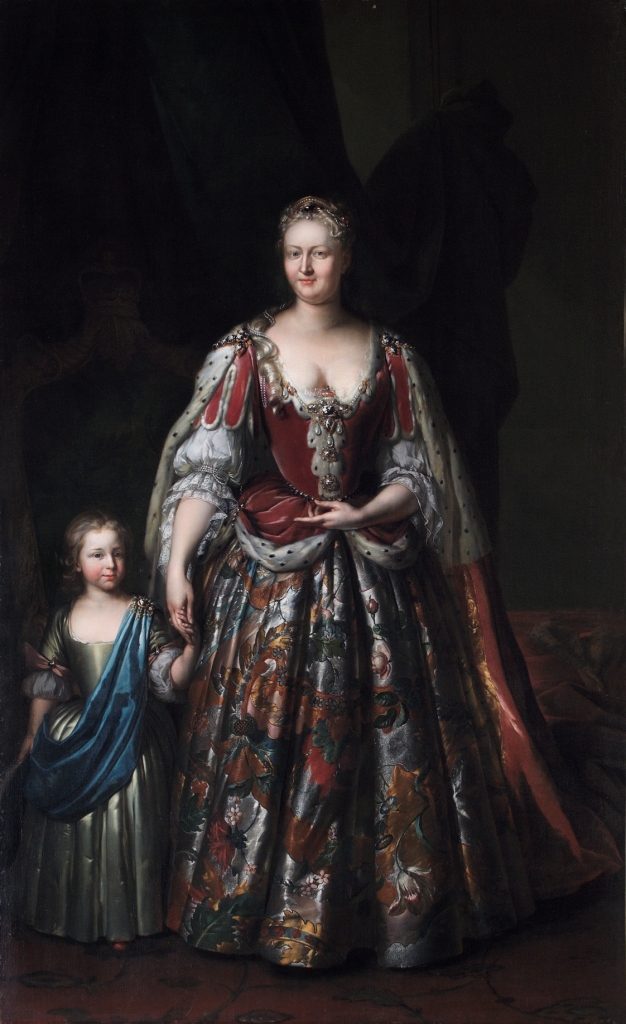 Queen Caroline of Ansbach (1683–1737), with her son, later the Duke of Cumberland, c.1730. © Richmond upon Thames Borough Art Collection
