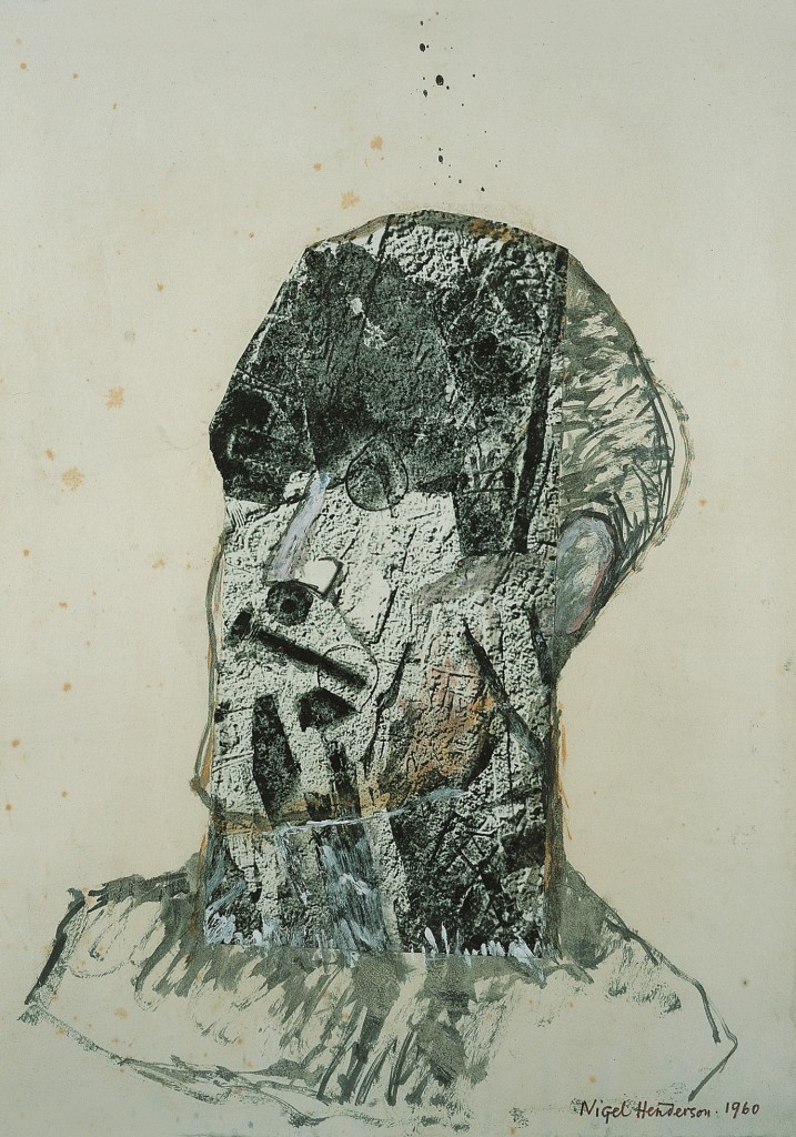 Head of James Joyce by Nigel Henderson, c.1960, collage and photographic processes on paper. Pallant House Gallery: Wilson Gift through The Art Fund, 2004.