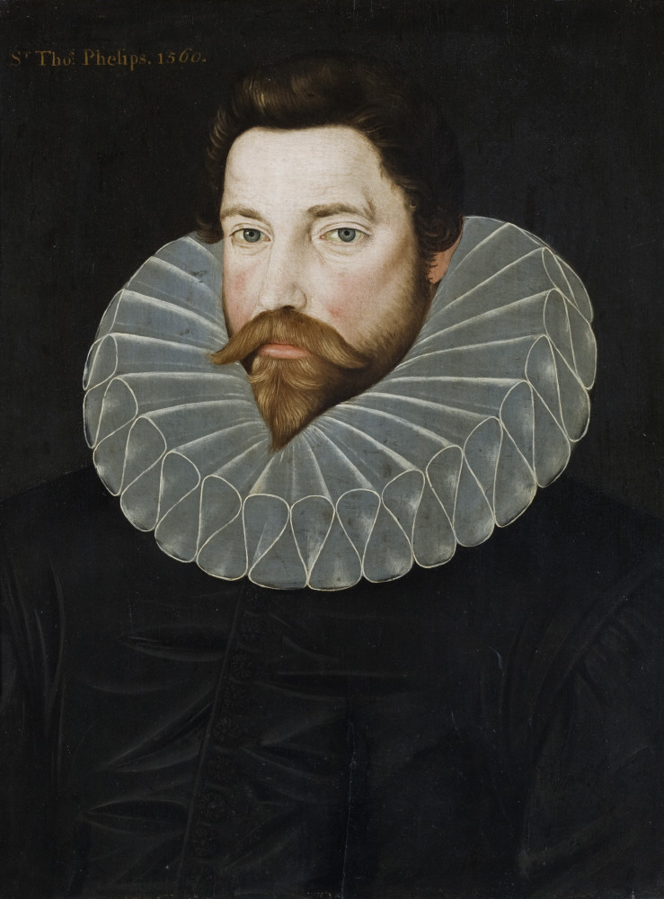 Thomas Phelips (c.1500-1589/90), by British (English) School, oil on panel, inscribed 1560. Montacute House, Somerset © National Trust Images/John Hammond