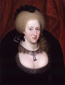 Anne of Denmark (1574-1619) by unknown artist, oil on panel, c.1628-1644. © National Portrait Gallery, London