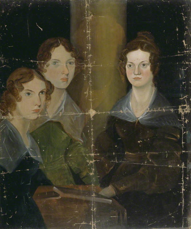 The Brontë Sisters (Anne Brontë; Emily Brontë; Charlotte Brontë) by Patrick Branwell Brontë, oil on canvas, c.1834. © National Portrait Gallery, London