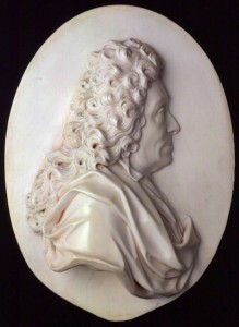 Sir Christopher Wren (1632-1723) by David Le Marchand, ivory medallion, c.1723. © National Portrait Gallery, London