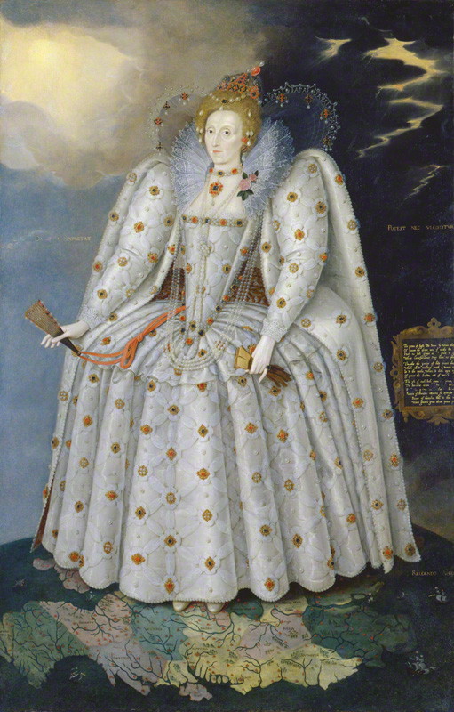 Queen Elizabeth I ('The Ditchley portrait') by Marcus Gheeraerts the Younger, oil on canvas, c.1592. © National Portrait Gallery, London