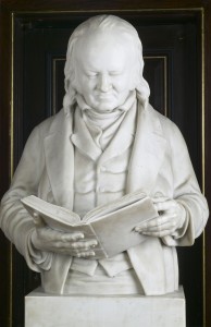 Marble bust of John Landseer, by John Adams-Acton, 1882, Russell-Cotes Art Gallery and Museum
