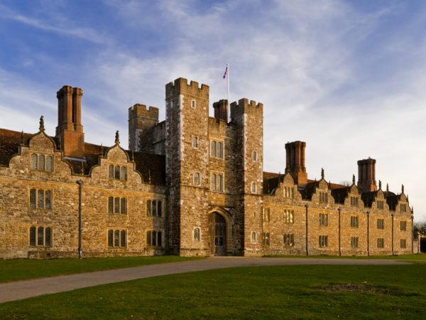 The west front of Knole, Kent. The central gatehouse was built by Henry VIII between 1543 and 1548, with later additions to the west front in the seventeenth-century. National Trust, Knole, Kent ©National Trust Images/Robert Morris