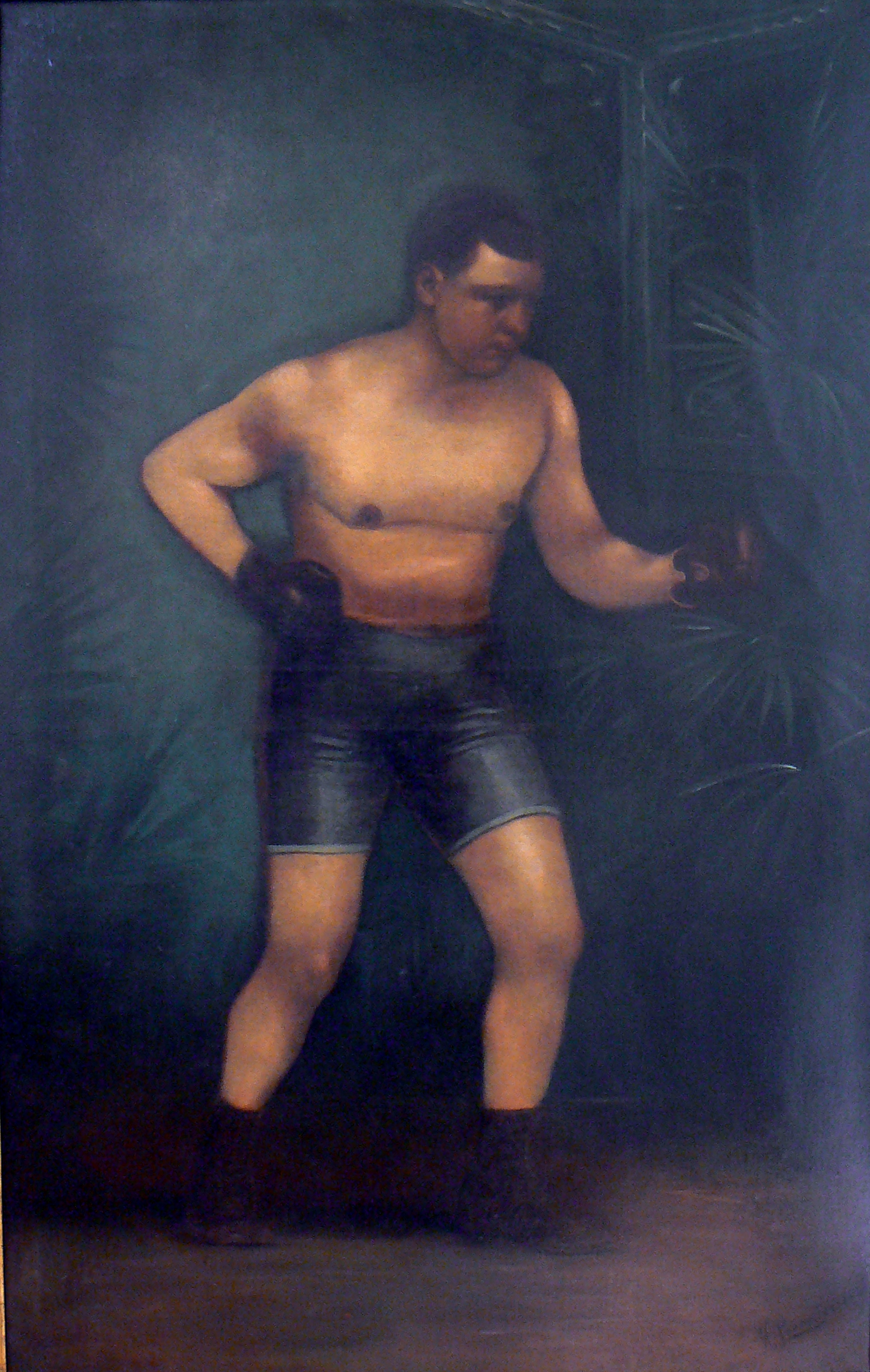 James William 'Iron' Hague by H Lancaster, c.1909/10 © Doncaster Museum Service