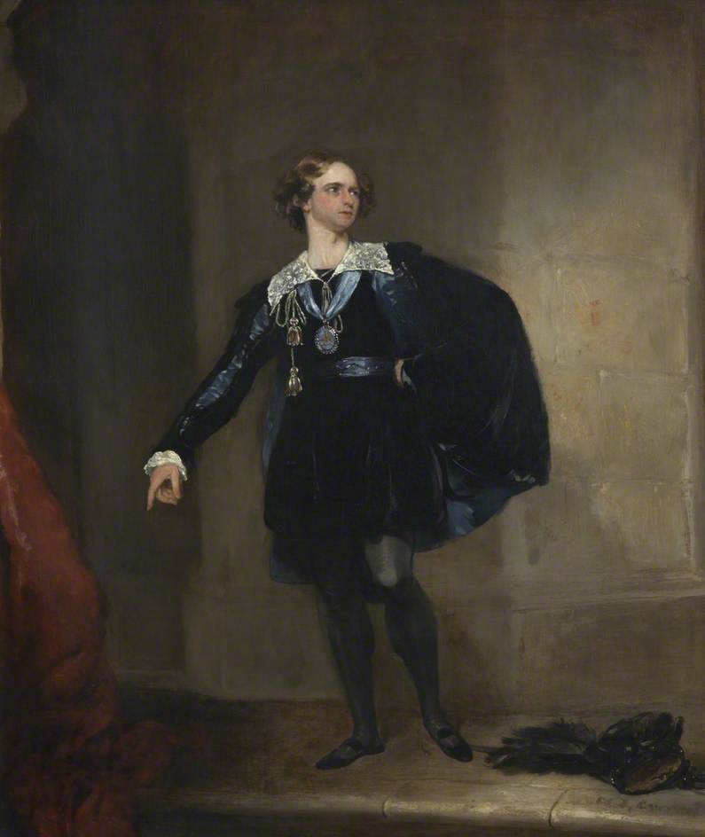 Samuel Phelps as Hamlet, Nicholas Joseph Crowley, c. 1845 © Plymouth City Council (Arts & Heritage)