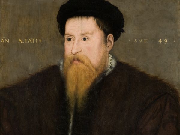 Sir Nicholas Throckmorton (1515-1571), aged 49, by British (English) School, 1564, oil on panel. Coughton Court, Warwickshire © National Trust Images/John Hammond. This is Coughton Court's earliest portrait.