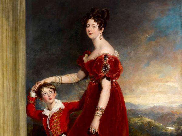 Lady Frances Anne Emily Vane-Tempest, Marchioness of Londonderry (1800-1865) and her son George Henry Robert Charles William Vane-Tempest, Viscount Seaham, later 5th Marquess of Londonderry (1821-1884) by Sir Thomas Lawrence, PRA (1769–1830), 1828. Mount Stewart, co Down, Northern Ireland © National Trust / Bryan Rutledge