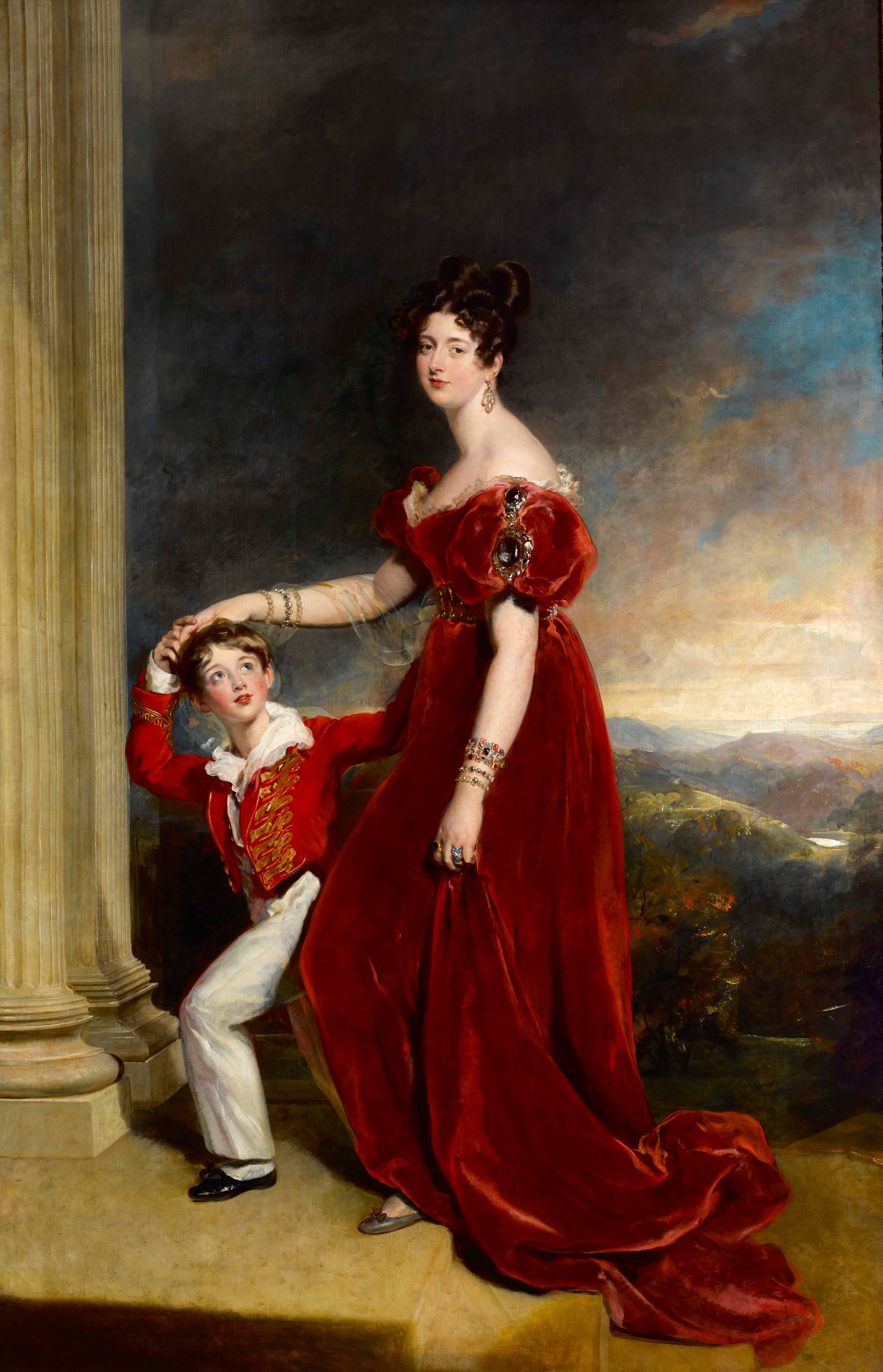 Lady Frances Anne Emily Vane-Tempest, Marchioness of Londonderry (1800-1865) and her son George Henry Robert Charles William Vane-Tempest, Viscount Seaham, later 5th Marquess of Londonderry (1821-1884) by Sir Thomas Lawrence, PRA (1769–1830), 1828. Mount Stewart, co Down, Northern Ireland © National Trust / Bryan Rutledge