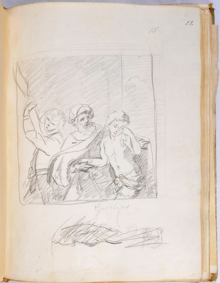 Reynolds Sketchbook (PLYMG Page 22r) by Joshua Reynolds © Plymouth City Council (Arts & Heritage)