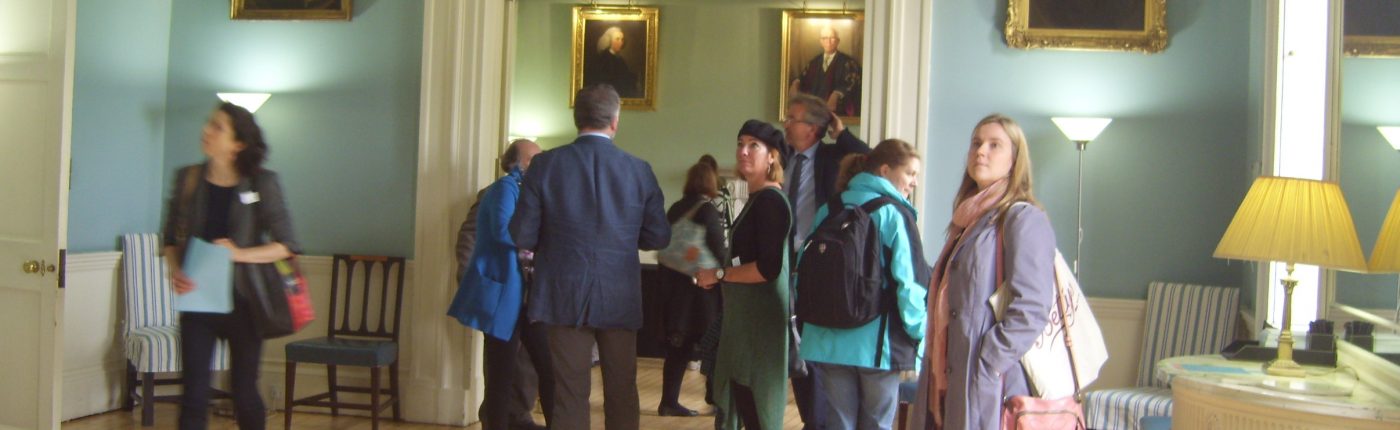 Members of the 'Understanding British Portraits' network at the Royal College of Physicians in Edinburgh, part of the Portrait Collections in Edinburgh event 18 September 2015