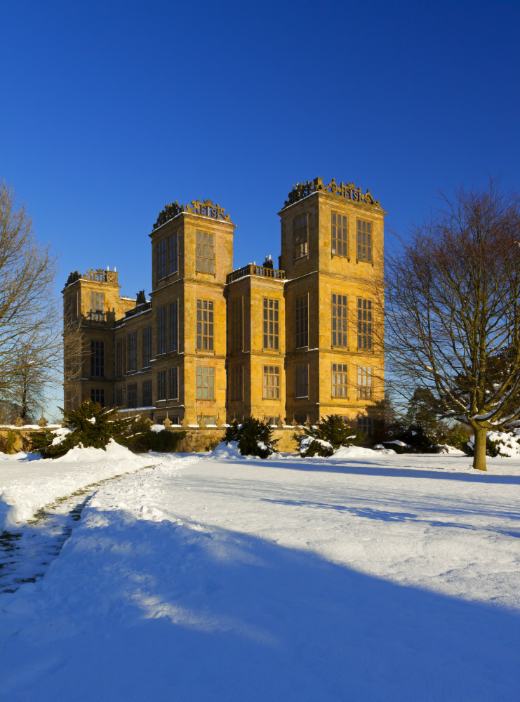 Hardwick Hall, Derbyshire, in the snow ©National Trust Images/Robert Morris