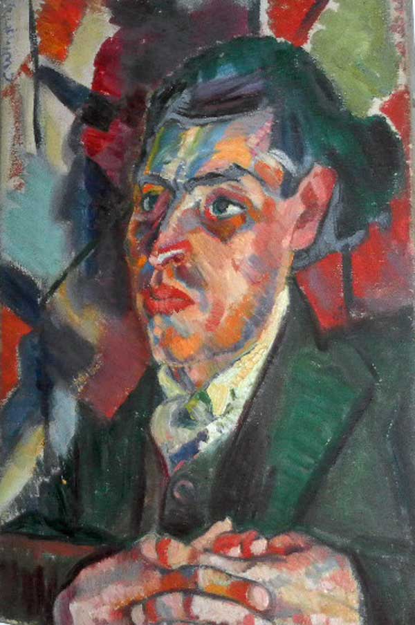 Portrait of Joseph Leftwich by Clare Winsten, c.1919, Ben Uri Gallery & Museum