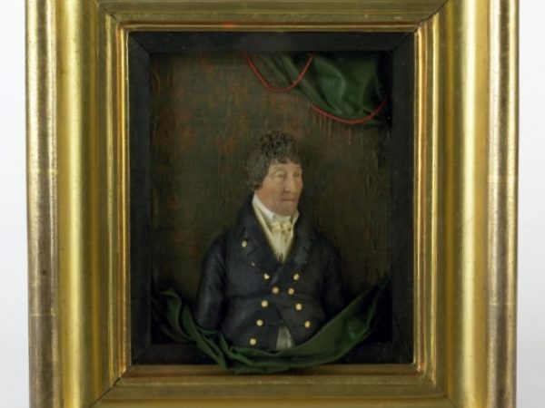 Joshua McGeough of Drumsill by Samuel Percy (c.1750-1820), coloured wax and silk in a gilt frame, signed and dated 1811 © National Trust Collections