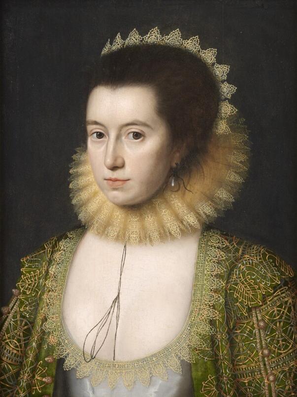 Fig 9. Anne, Countess of Pembroke (Lady Anne Clifford) by William Larkin, oil on panel, c.1618 © National Portrait Gallery, London