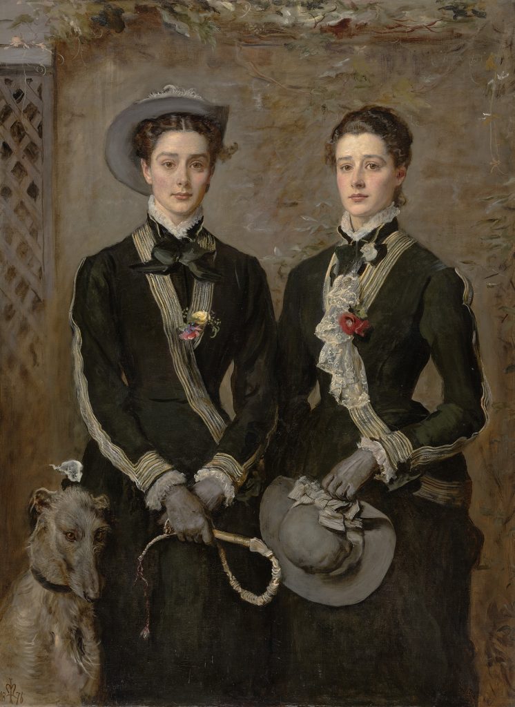 'The Twins' (portrait of Kate and Grace Hoare) by John Everett Millais (1829-96), oil on canvas, 1876. The Fitzwiliam Museum, Cambridge