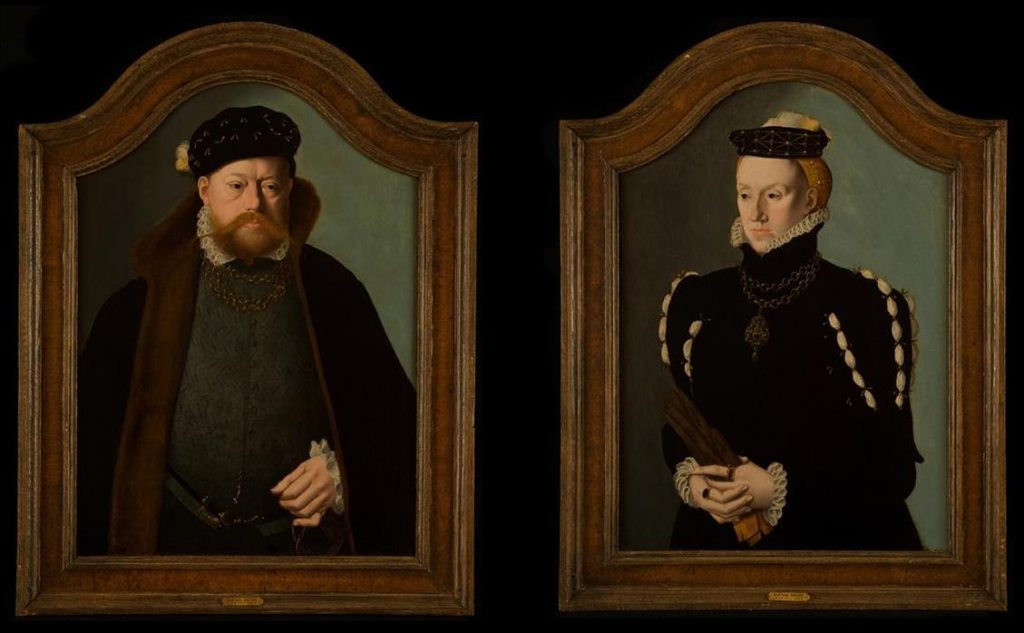 Portrait of a Gentleman and Portrait of a Lady by Barthel Bruyn the younger (c.1530-1607/10), oil on panel, c.1555-65 © Utah Museum of Fine Arts - All rights reserved