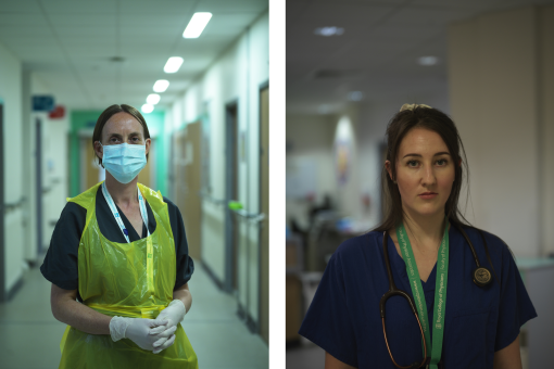 Left: Dr Charlotte Routh, acute medicine consultant, Northumbria and RCP member. Right: Breige Cain, physician associate and teaching fellow, obstetrics and gynaecology, Northumbria and FPA member © Jessica van der Weert